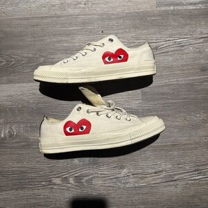 Converse x CDG Large Emblem Low Tops